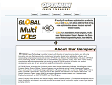 Tablet Screenshot of optimum-power.com